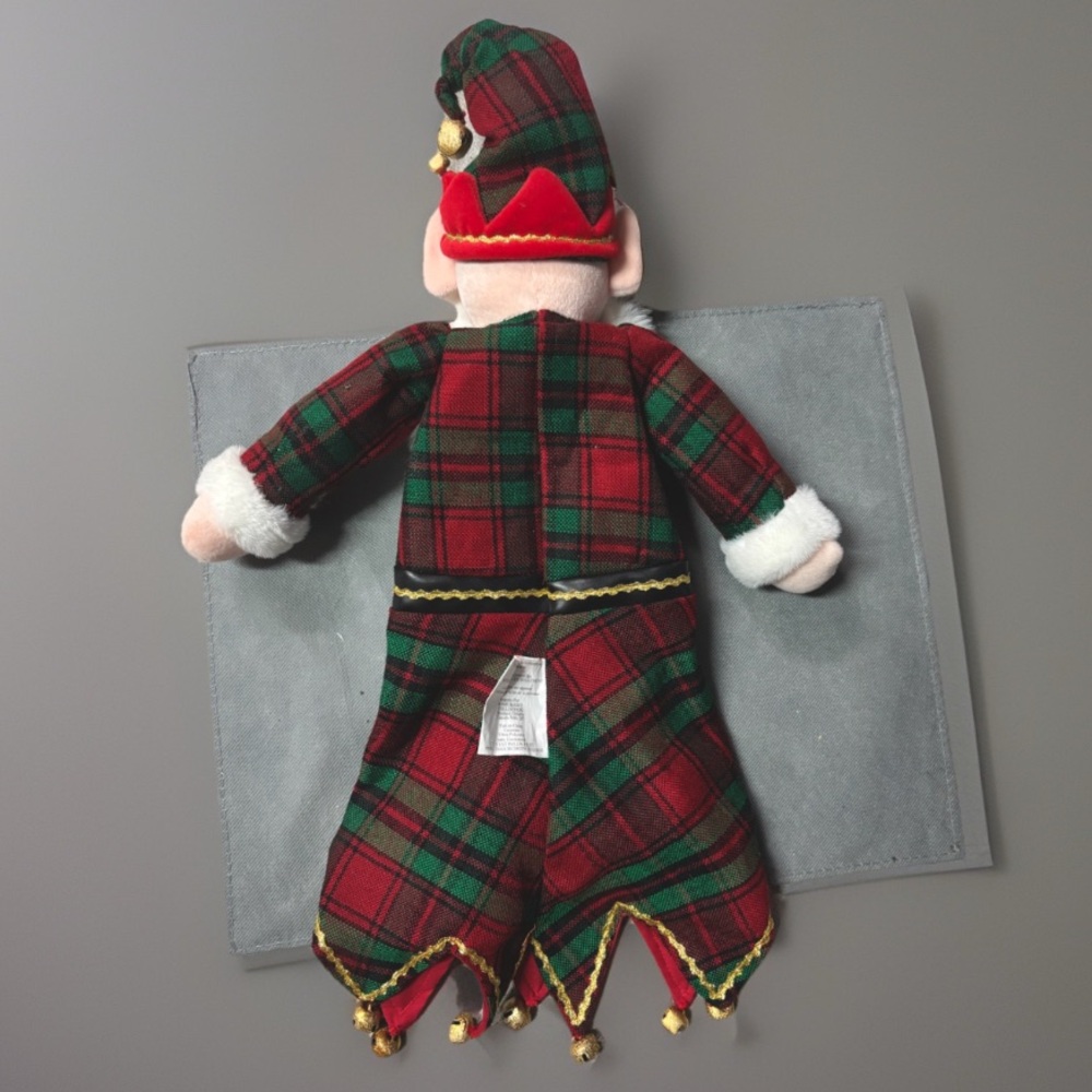 Elf Santa Claus Christmas Bottle Tree Topper with bells in like new condition 🇨🇦 - Picture 2 of 3